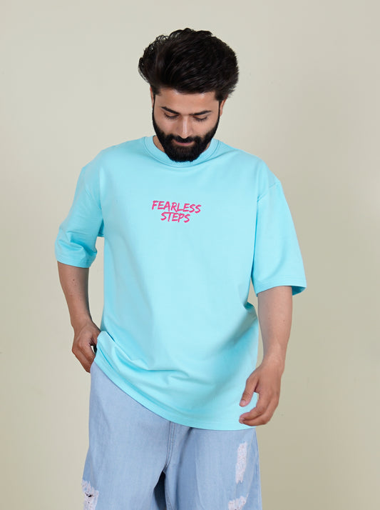 Fearless Steps Oversized Printed T-Shirt