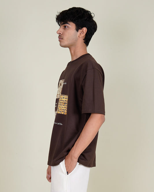 Rooted in Calm Oversized Printed T-Shirt